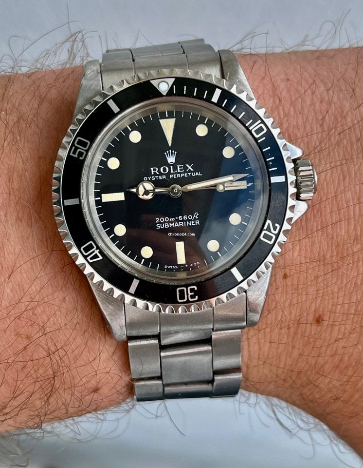 Rolex Submariner (No Date) 40mm 5513 Meters First 1970 All orginal