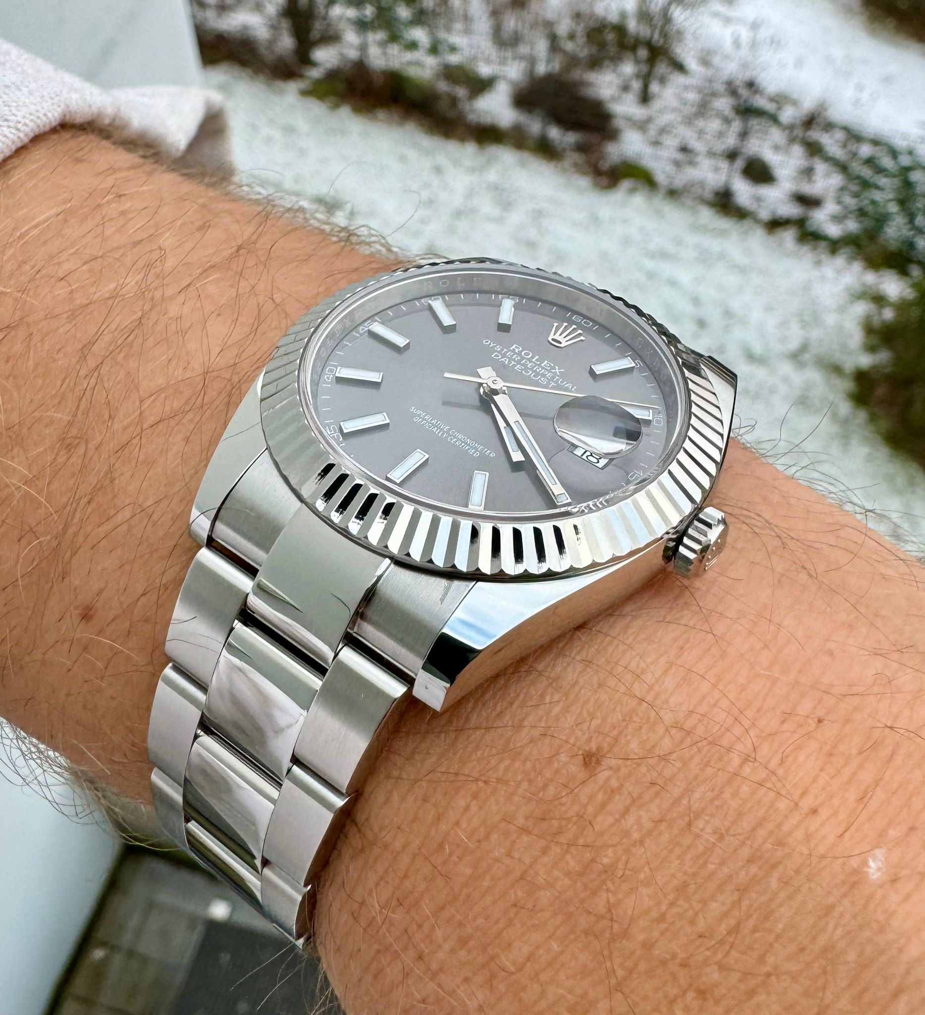 Datejust 41 outlet rhodium