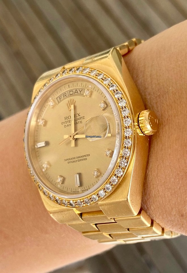 Rolex Day-Date Oysterquartz 36mm 19048 Factory set FULLSET