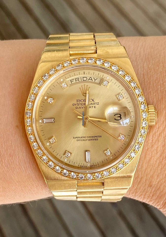 Rolex Day-Date Oysterquartz 36mm 19048 Factory set FULLSET