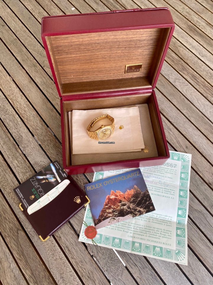 Rolex Day-Date Oysterquartz 36mm 19048 Factory set FULLSET